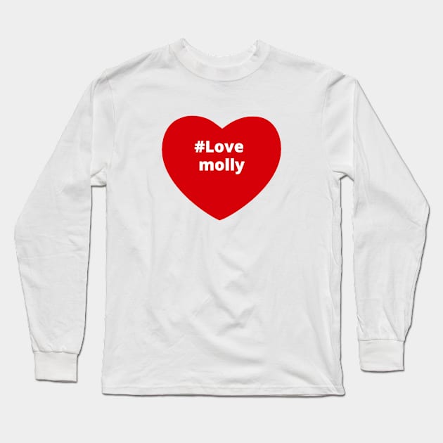 Love Molly - Hashtag Heart Long Sleeve T-Shirt by support4love